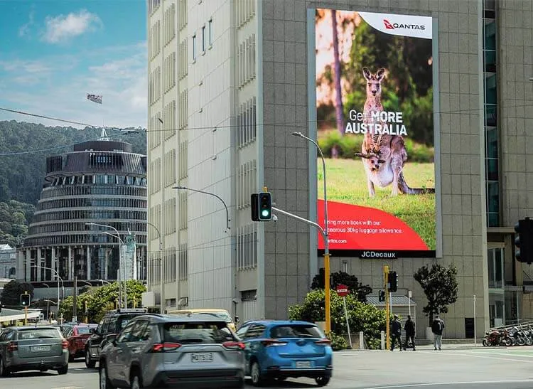 JCDecaux digital display at Central Digital Edition.