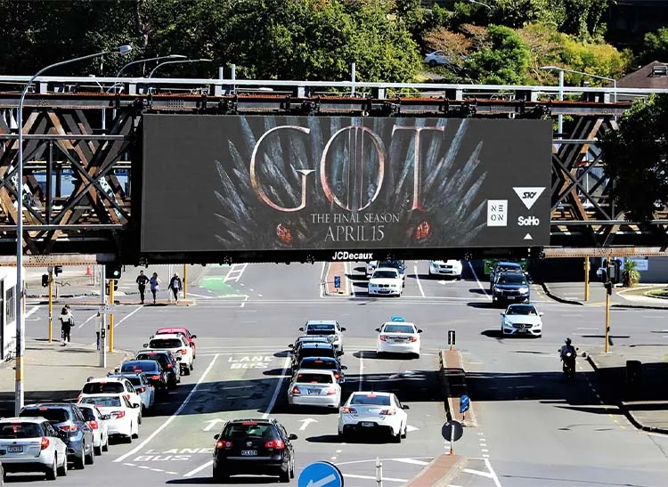 JCDecaux digital display at Parnell Auckland.