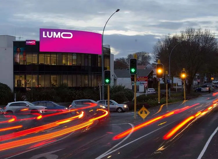 LUMO digital display at Grey Night.