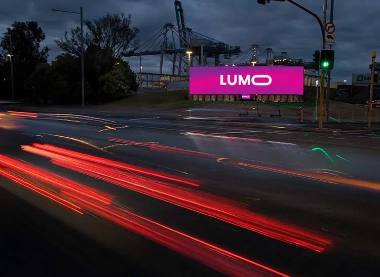 LUMO digital display at Tamaki Night Wide.