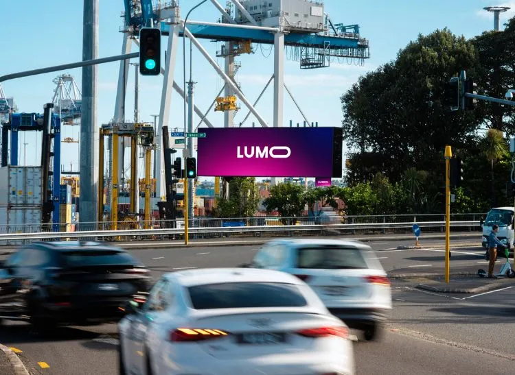 LUMO digital display at The Strand.