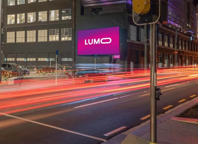 LUMO digital display at Wakefield Night.