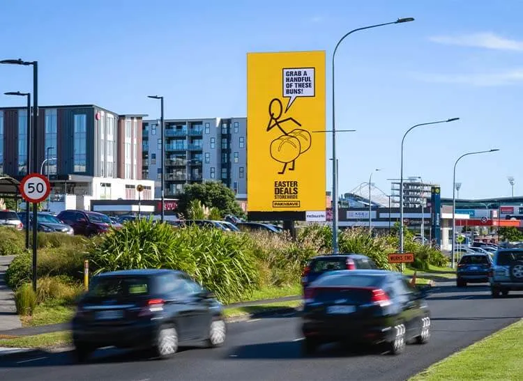 Mediaworks digital display at Oteha Valley Road.