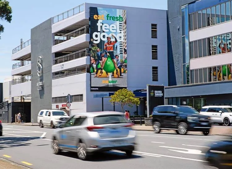 Mediaworks digital display at Shore City.