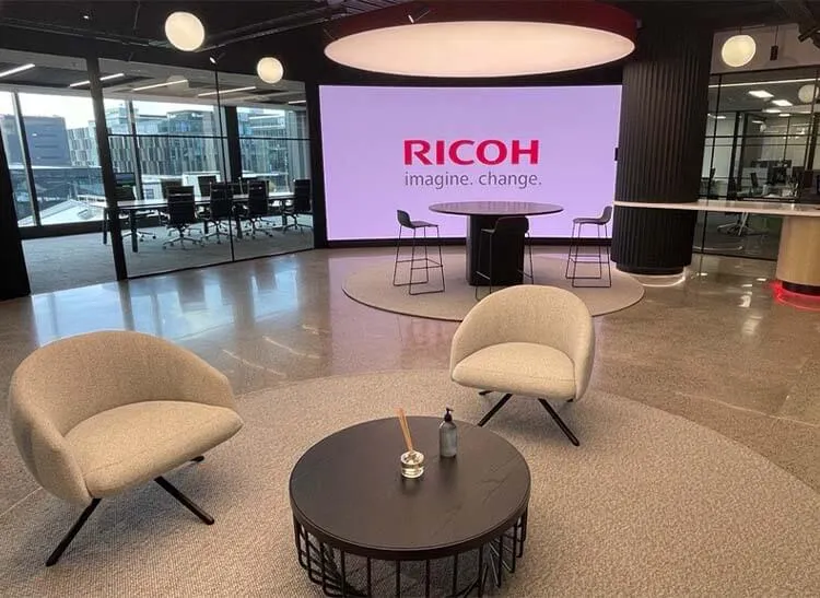 RICOH digital display at 34 Sale Street.